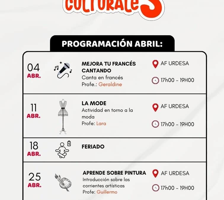 Viernes Culturales Abril