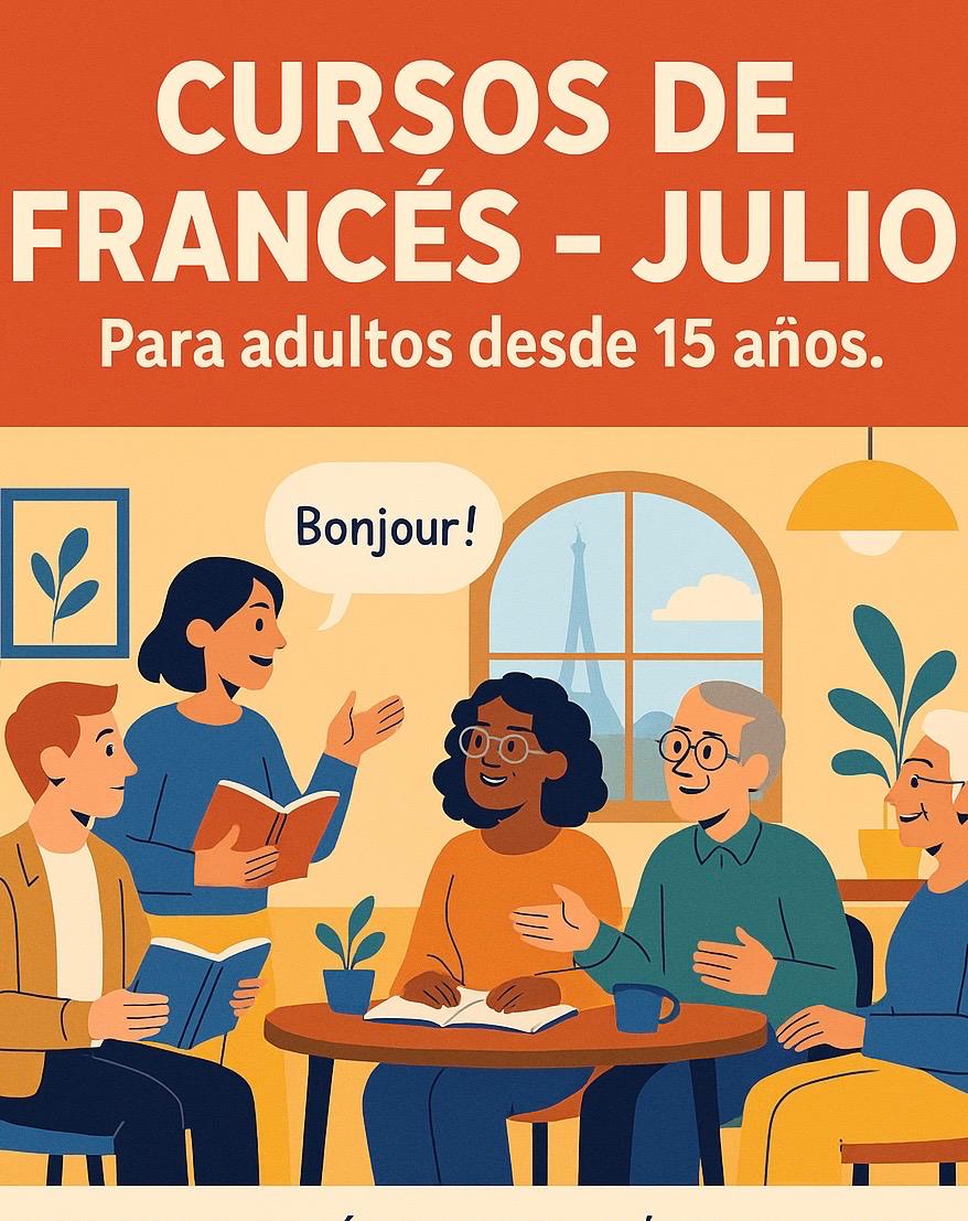 Cursos de frances para adultos mes de julio