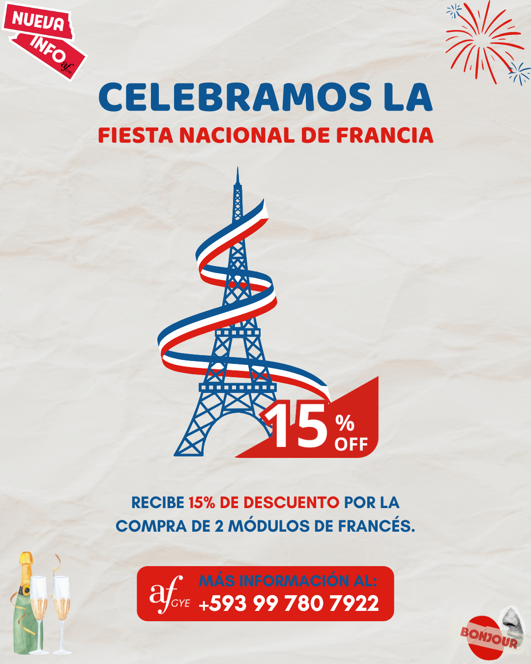 Descuento Por fiesta nacional de Francia