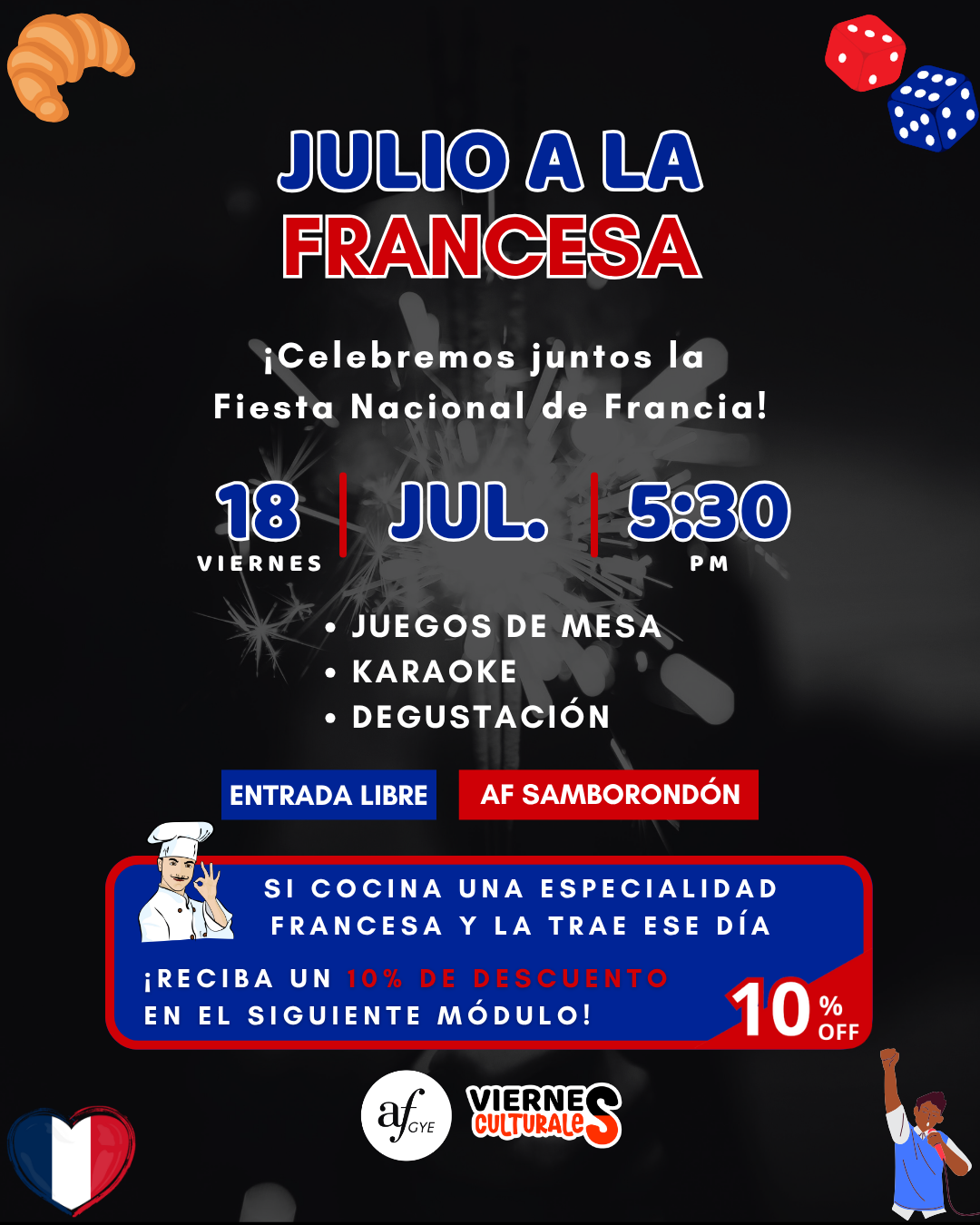 Julio a la francesa fiesta cultural