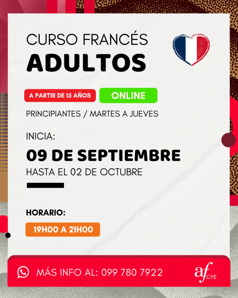 Cursos de frances para adultos guayaquil y samborondon