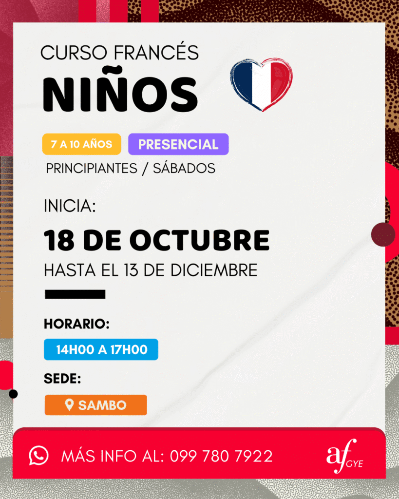 Curso de francés niños en guayaquil urdesa y samborondon