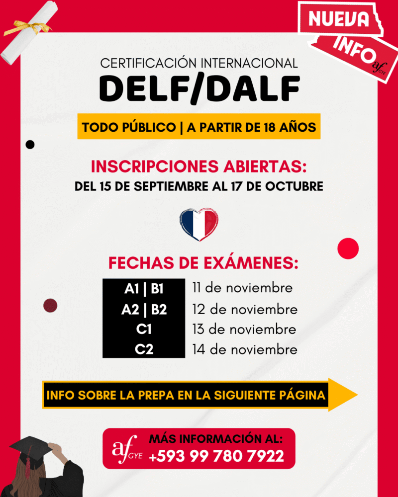 certifica tu frances, examen DELF guayaquil samborondon