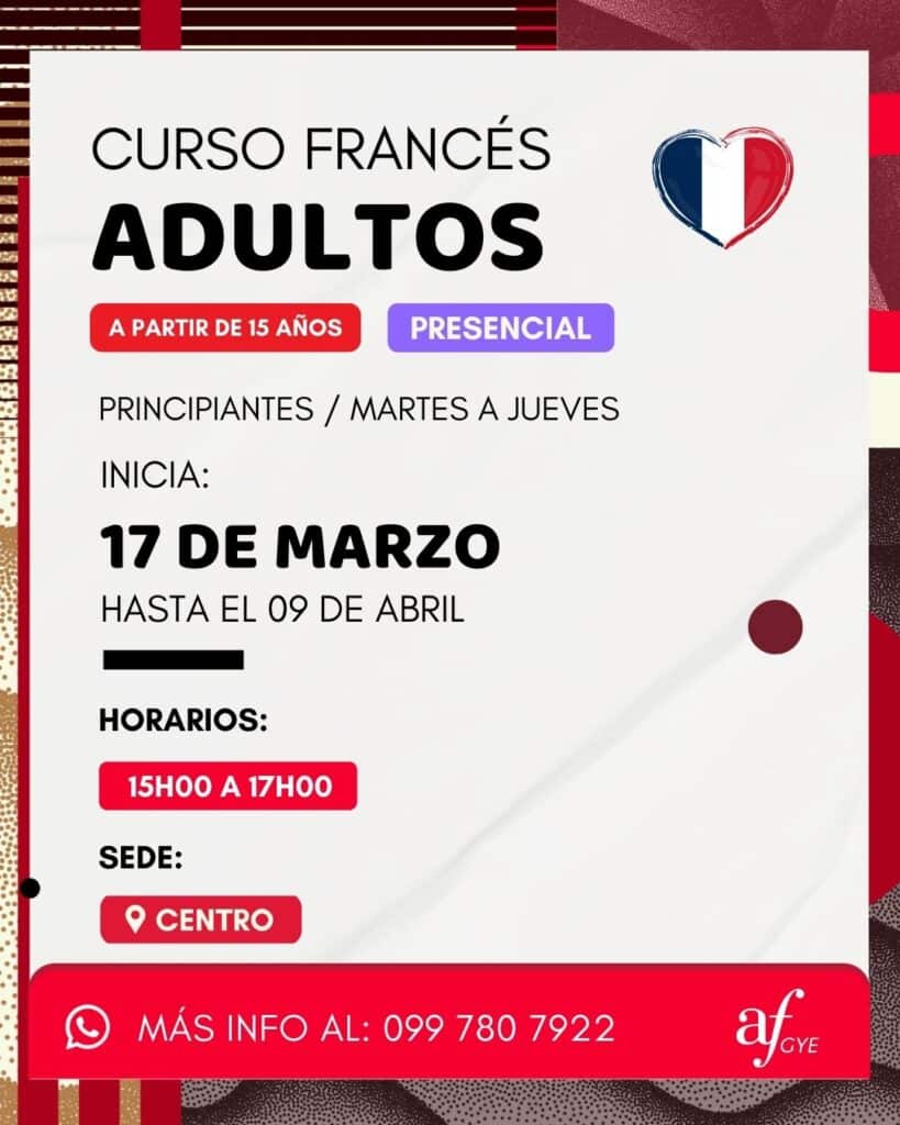 Cursos de francés para adultos Guayaquil Samborondon