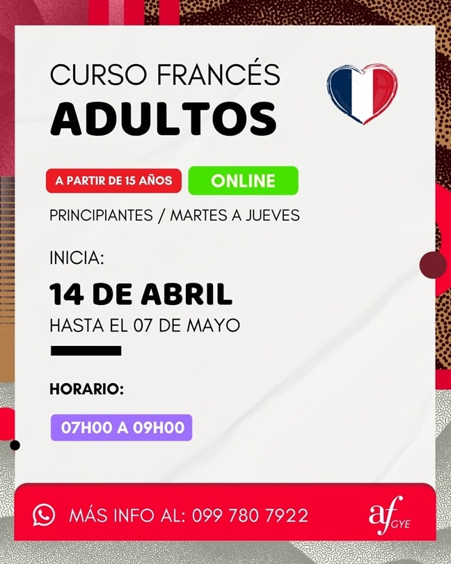 curso de frances Online martes a jueves