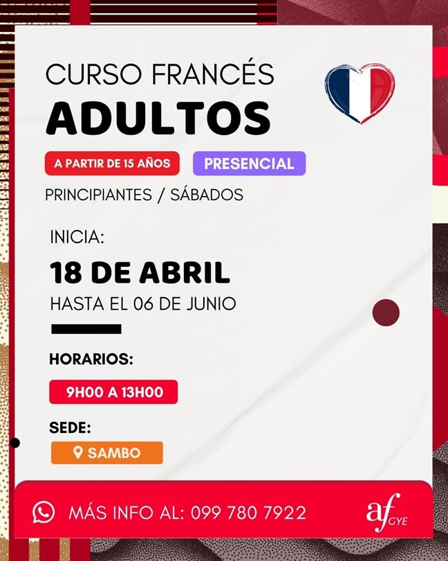 curso de francés adultos sábados Sambo
