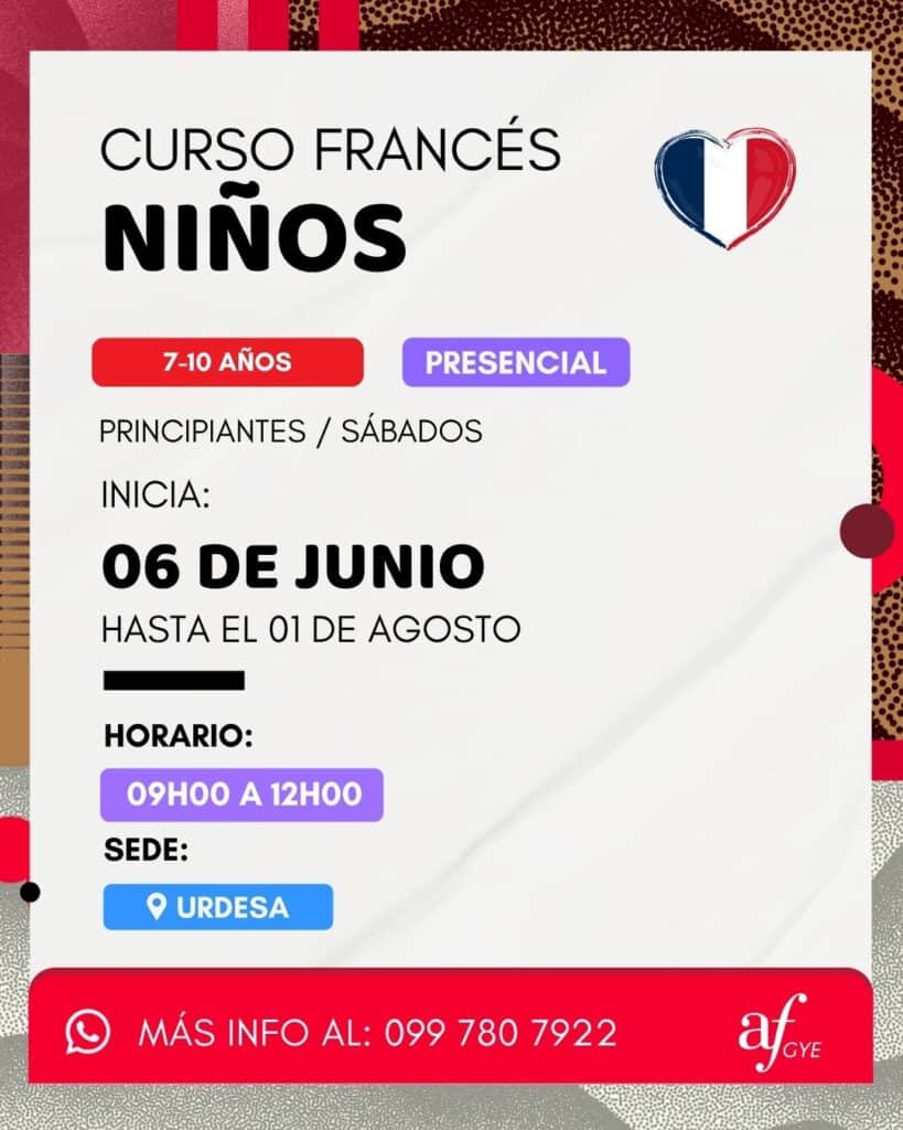 curso de francés niños sabados Urdesa