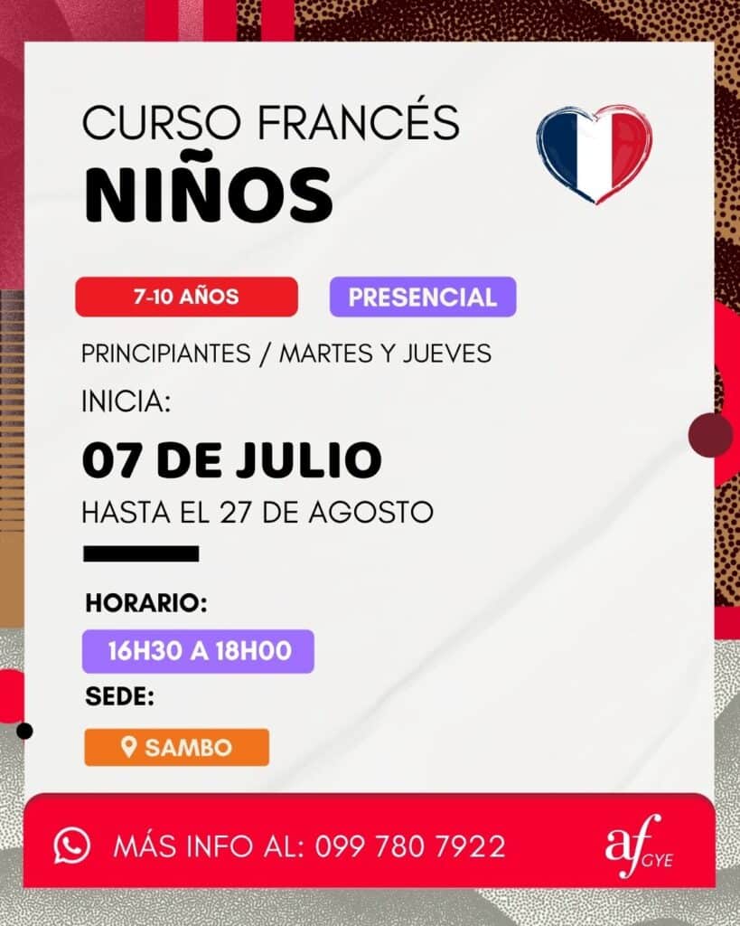 Cursos niños Samborondon entre semana julio