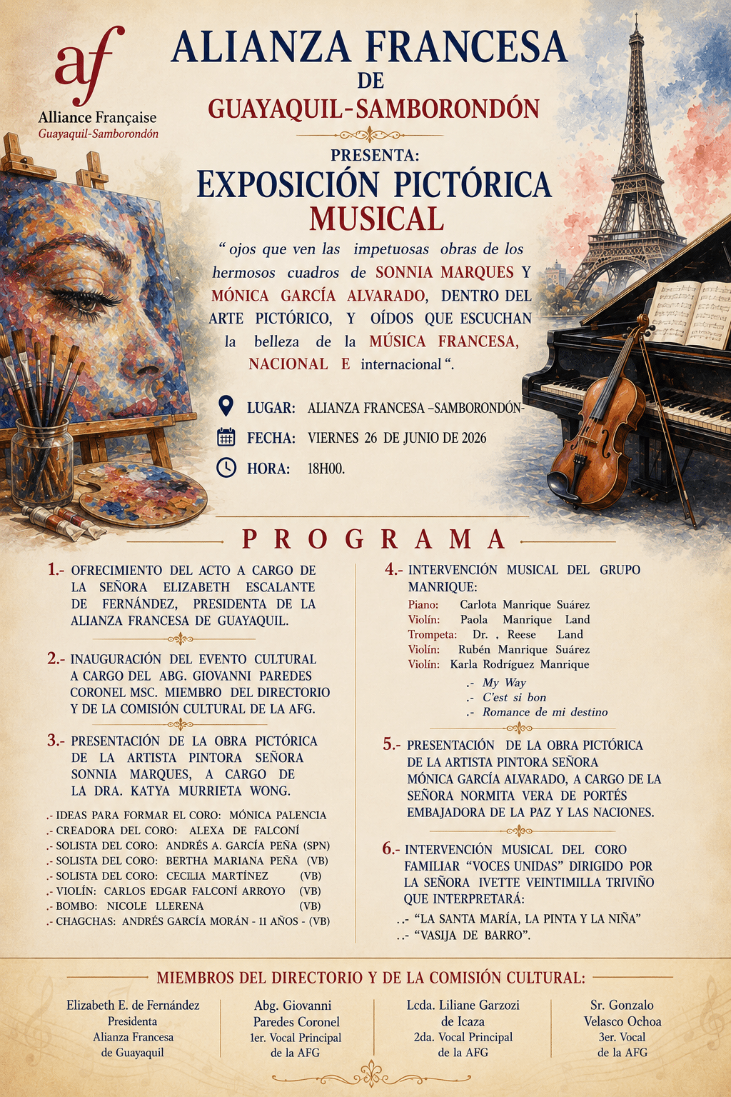 Exposición musical pictorica