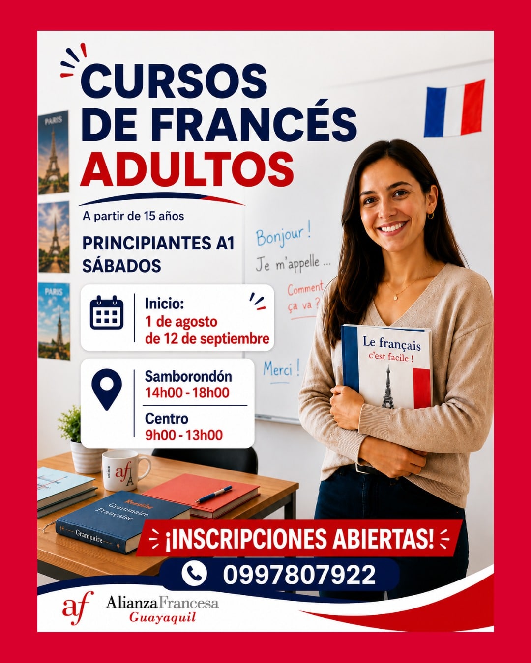 cursos de frances los sabados en guayaquil