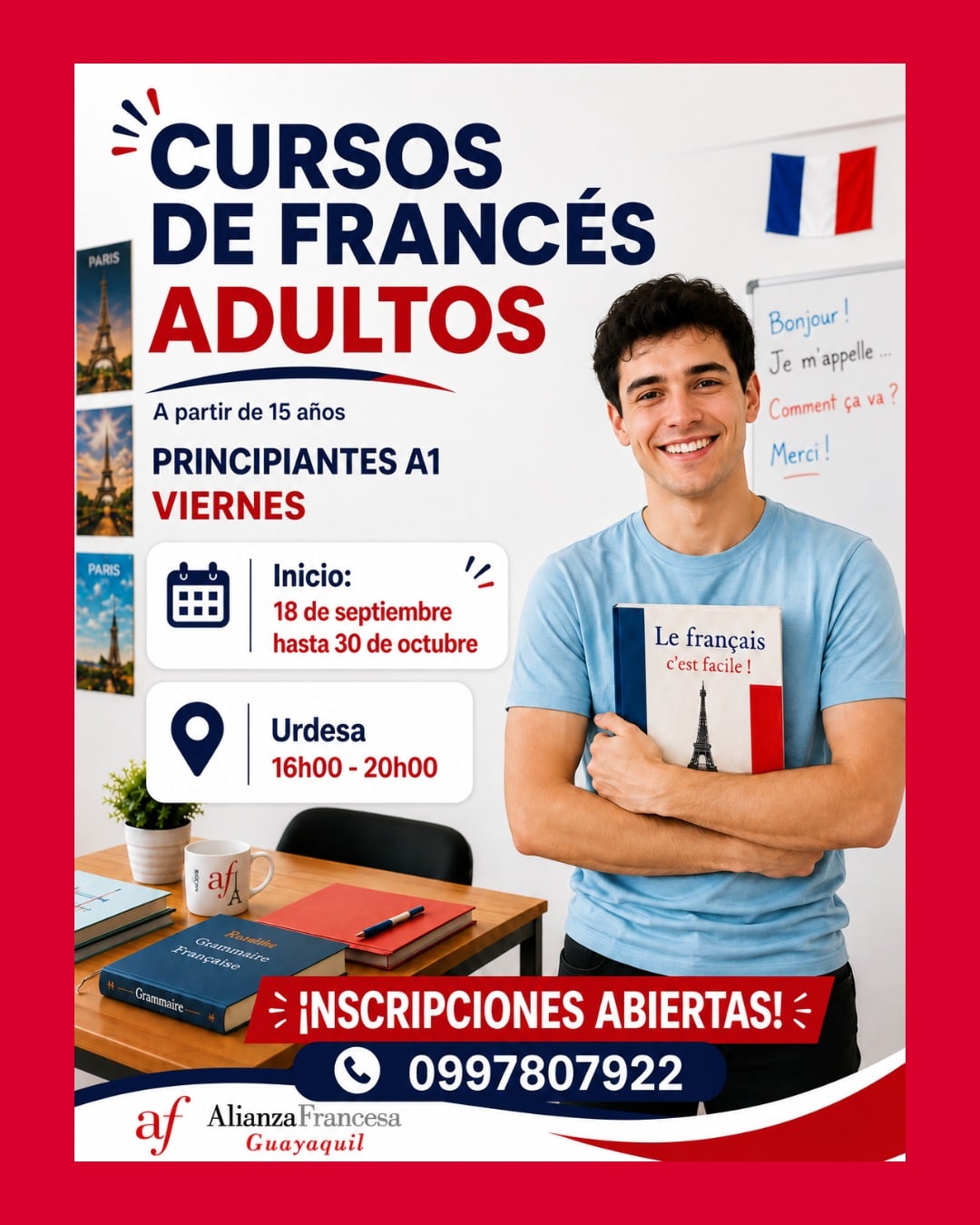 Cursos de frances para adultos los viernes
